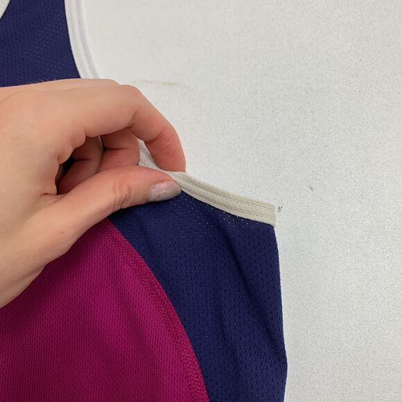 Nike Tank Top Womens M Colorblock Sleeveless Mesh Dri Fit Racerback Running Gym - Picture 9 of 14